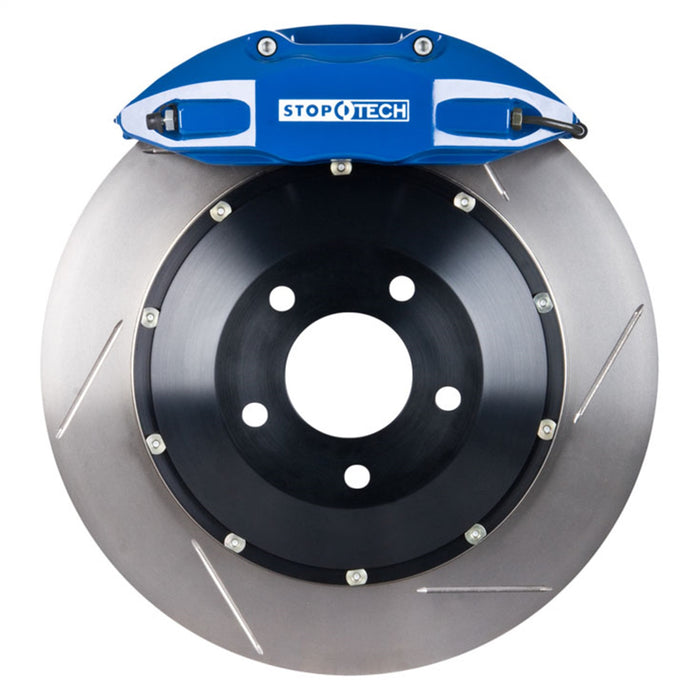 StopTech 83.B38.0058.21 StopTech Big Brake Kit; Blue Caliper; Slotted Two-Piece Rotor; Rear - Truck Part Superstore