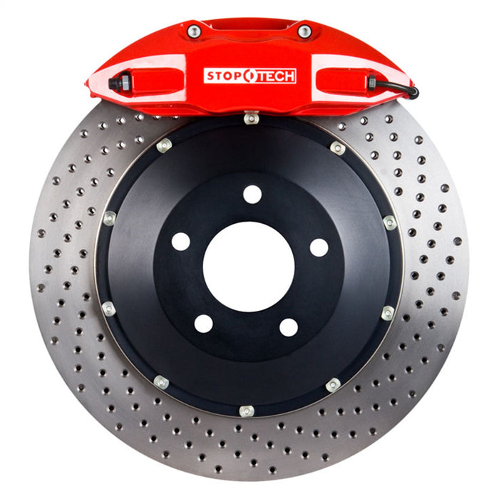 StopTech 83.166.0058.72 StopTech Big Brake Kit; Red Caliper; Drilled Two-Piece Rotor; Front - Truck Part Superstore