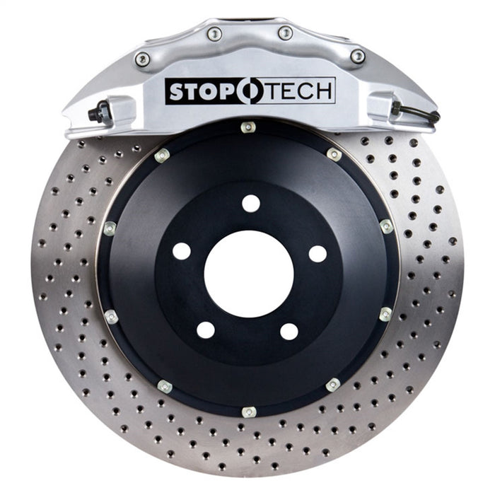 StopTech 83.155.6700.62 StopTech Big Brake Kit; Silver Caliper; Drilled Two-Piece Rotor; Front - Truck Part Superstore