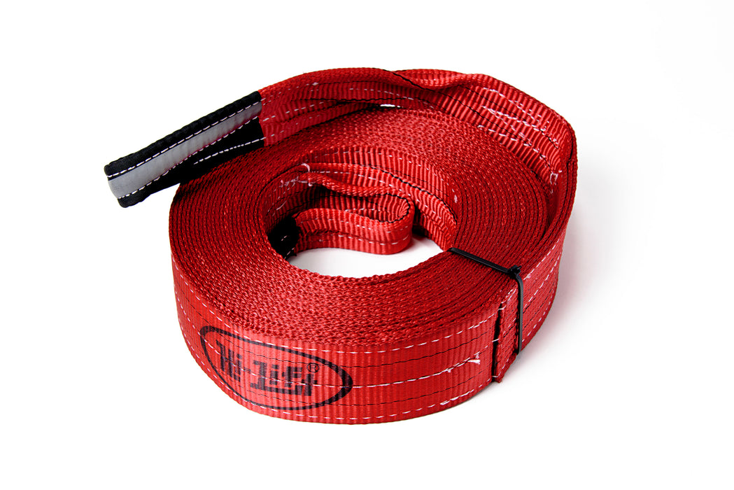 Hi-lift Jack STRP-330 3"x30' Reflective Loop Recovery Strap. 30,000 lb. capacity. - Truck Part Superstore