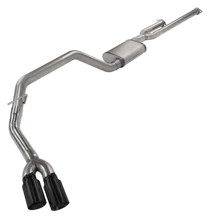 Pypes Performance Exhaust STT10RB Cat-Back Exhaust System 14-21 Split Side Dual Exit 2.5 in Intermediate And 3 in Tail Pipe Race Pro Mufflers/Hardware Incl Black Tip Incl Pypes Exhaust - Truck Part Superstore