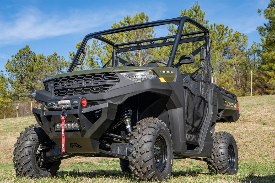 Fab Fours SXFB-1350-B SXS Winch Bumper; Uncoated/Paintable; - Truck Part Superstore