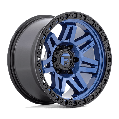 Fuel 1PC D81317907550 D813 17X9 5X5.0 DRK-BLUE BLK-RG 01MM - Truck Part Superstore