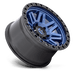 Fuel 1PC D81317907550 D813 17X9 5X5.0 DRK-BLUE BLK-RG 01MM - Truck Part Superstore