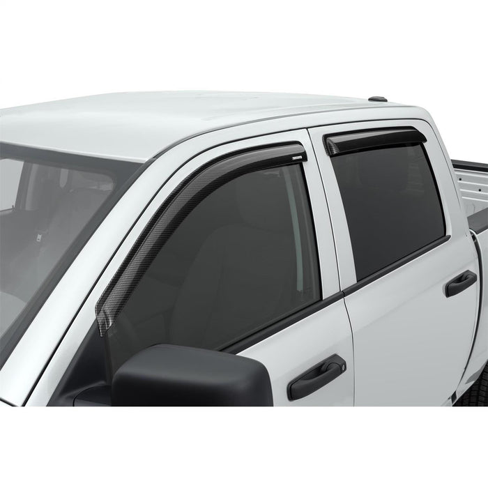 Stampede 6184-59 Tape-Onz™ Sidewind Deflector 4 pc.; Carbon Fiber; - Truck Part Superstore