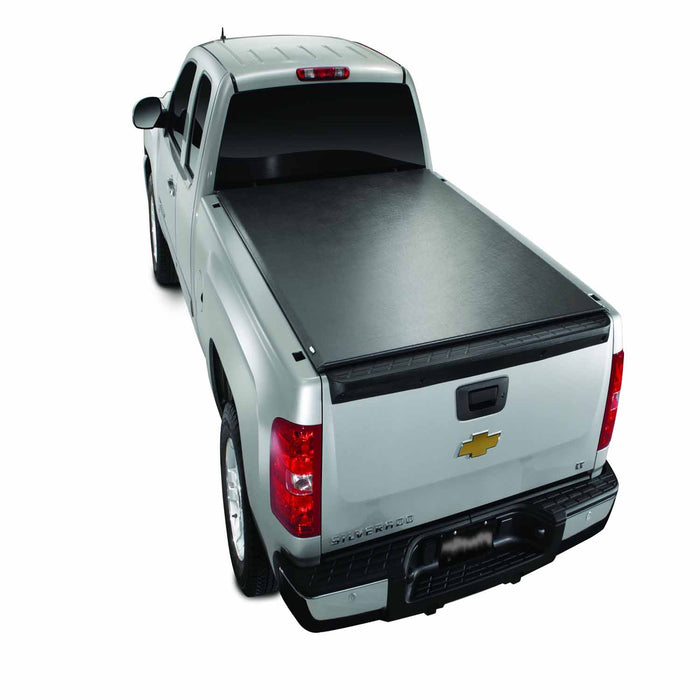 TrailFX TFX2207 Soft Roll-Up Velcro (R) Lockable With Tailgate Lock Black Vinyl With Alum Rails - Truck Part Superstore