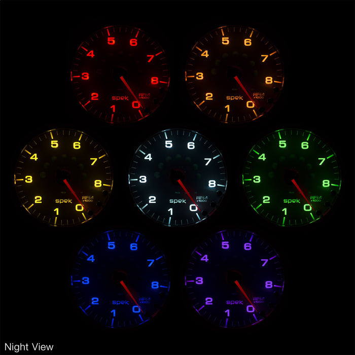 AutoMeter P32122 GAUGE; RAIL PRESS; 2 1/16in.; 30KPSI; STEPPER MOTOR W/PEAK/WARN; SLVR/BLK; SPEK - Truck Part Superstore