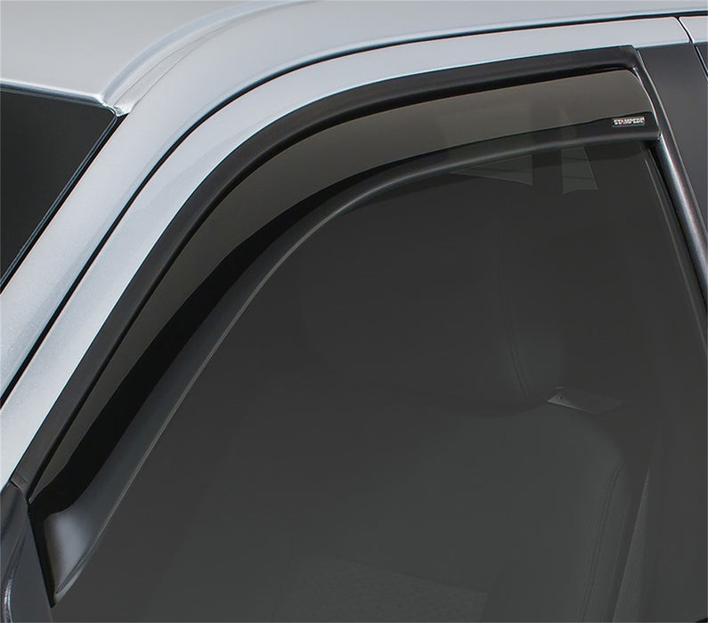 Stampede 41076-2 Snap-Inz™ In Channel Sidewind Deflector 2 pc.; Smoke; Front; - Truck Part Superstore