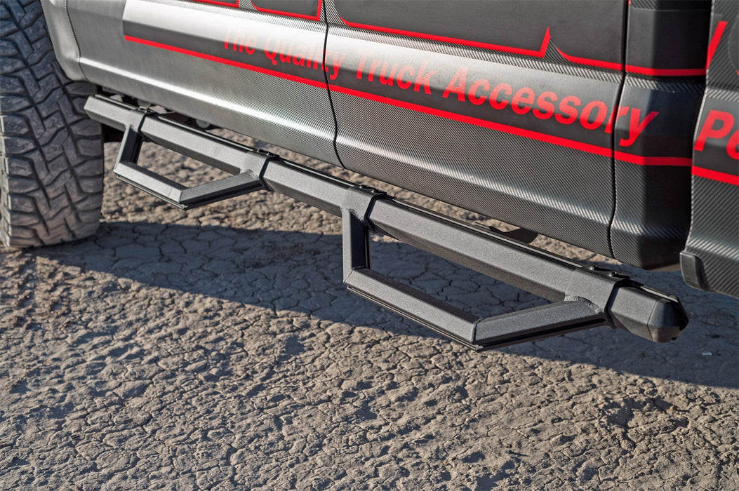 Dee Zee DZ66321TB Hex Series Side Step; 6 in.; Textured Black; Cab Length; - Truck Part Superstore