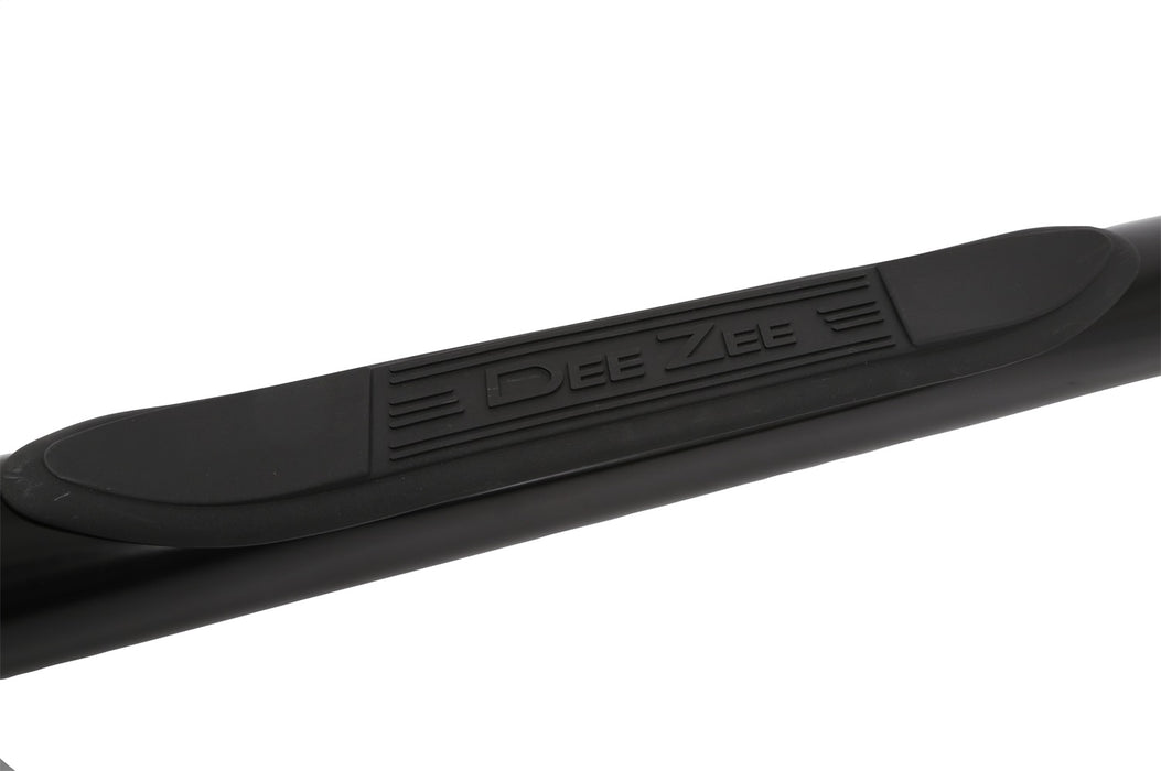 Dee Zee DZ372521 Textured Black Steel Side Steps 3 in. Round Cab Length; Black; 1 Step Pad; - Truck Part Superstore