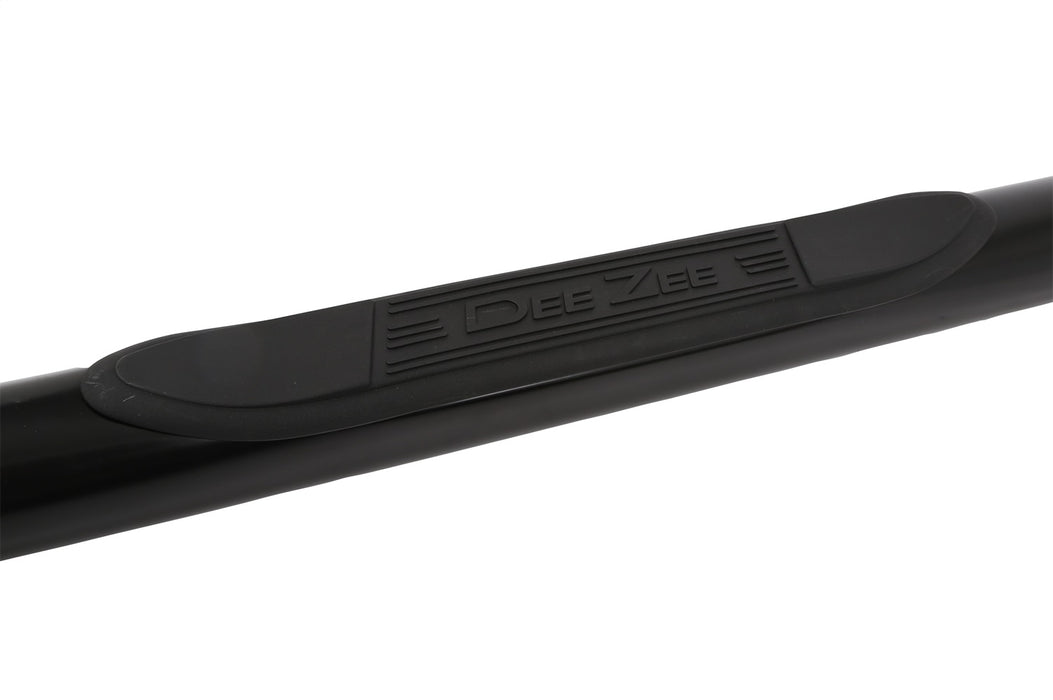 Dee Zee DZ372521 Textured Black Steel Side Steps 3 in. Round Cab Length; Black; 1 Step Pad; - Truck Part Superstore