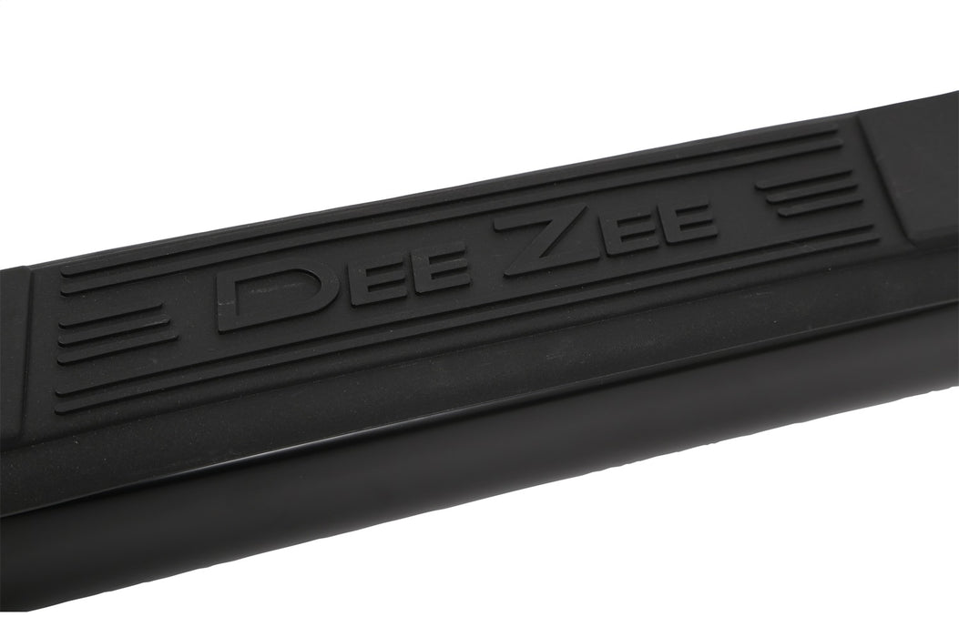 Dee Zee DZ372521 Textured Black Steel Side Steps 3 in. Round Cab Length; Black; 1 Step Pad; - Truck Part Superstore