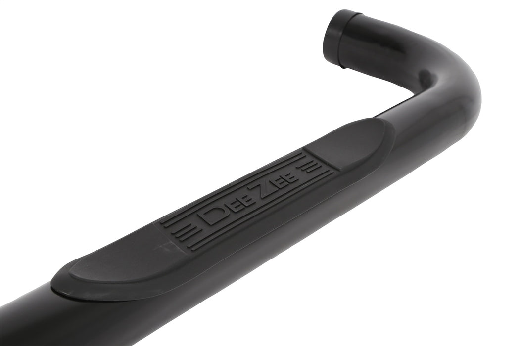 Dee Zee DZ372521 Textured Black Steel Side Steps 3 in. Round Cab Length; Black; 1 Step Pad; - Truck Part Superstore