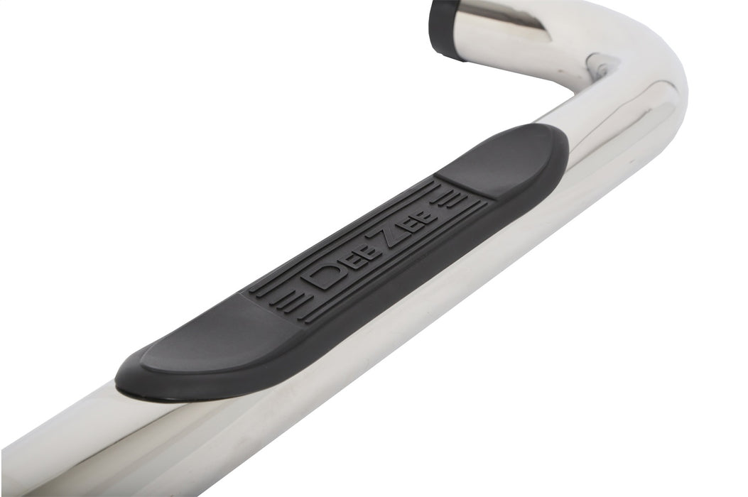 Dee Zee DZ372523 Stainless Steel Side Steps 3 in. Round Cab Length; Polished; 2 Step Pads; - Truck Part Superstore