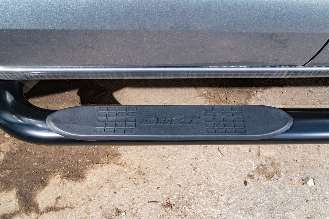 Dee Zee DZ372259 UltraBlack Steel Side Steps 4 in. Oval Cab Length; - Truck Part Superstore