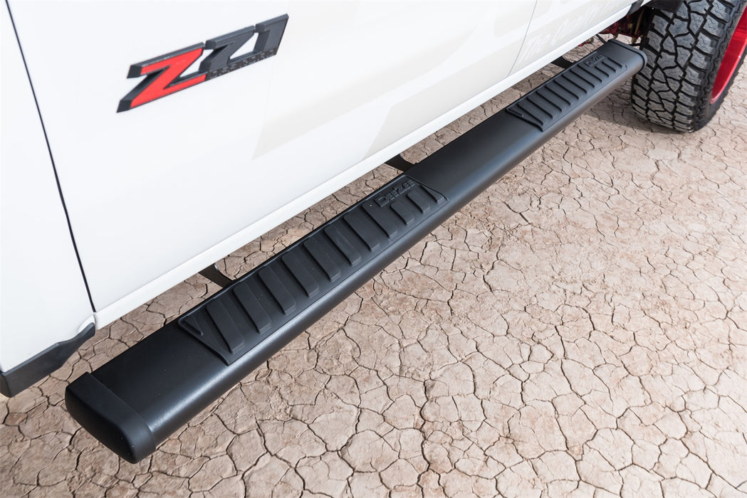Dee Zee DZ16111 Textured Black Steel Side Steps 6 in. Oval Cab Length - Truck Part Superstore