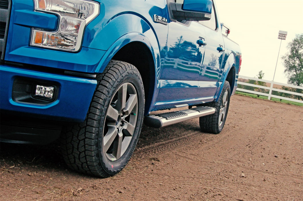 Dee Zee DZ16411 Brite-Tread Aluminum Side Step 6 in. Oval Cab Length - Truck Part Superstore