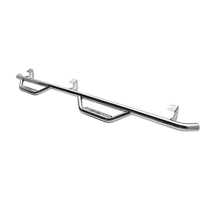 Smittybilt T0678CC-SS N-Fab Nerf Step Wheel-To-Wheel; 2 in. Main Tube; Stainless Steel; 4 Step; - Truck Part Superstore