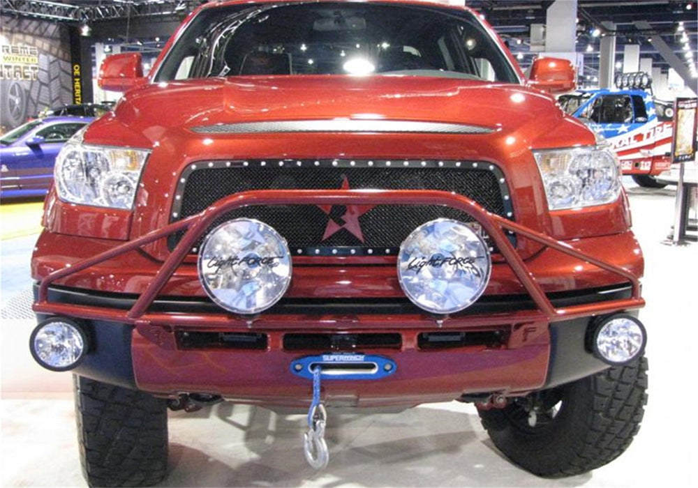 N-Fab T073LH Light Mounting Solution-Pre-Runner Light Bar-2007-2013 Toyota Tundra-Gloss Black - Truck Part Superstore