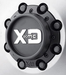 XD T112H170-H43-S1 XDS DUALLY 8X6.5/170 FRONT CAP S-BLK - Truck Part Superstore