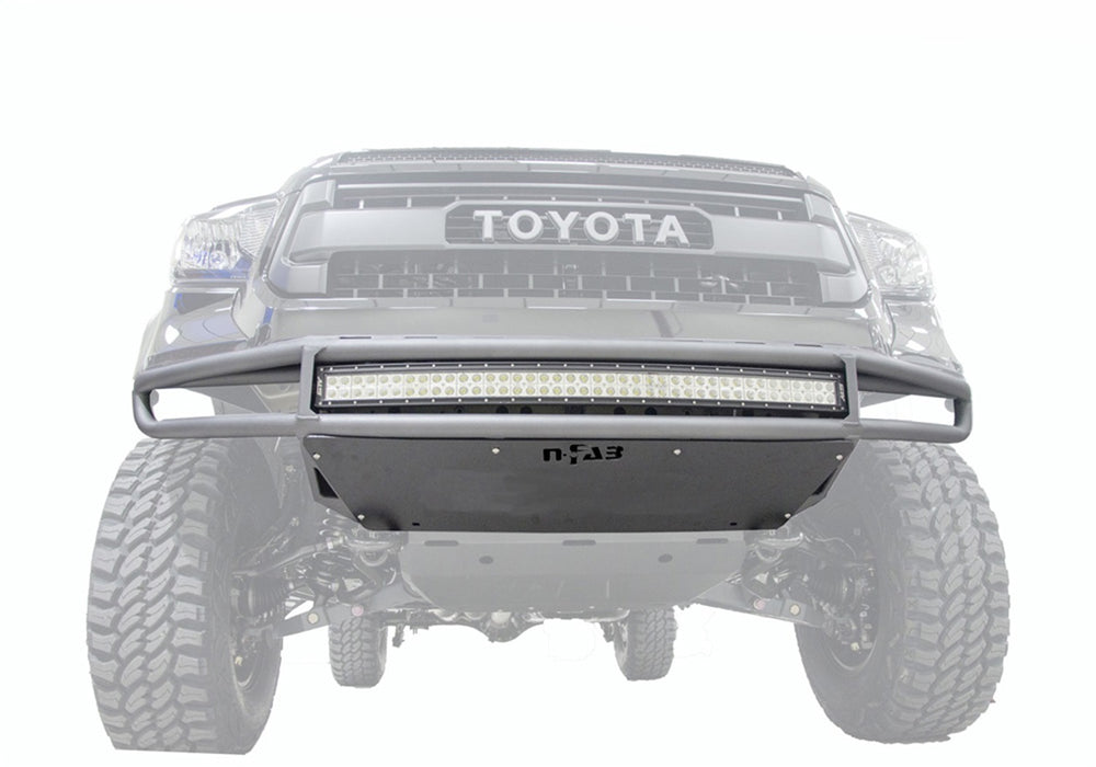 N-Fab T141MRDS M-RDS PreRunner Front Bumper (1 Pc) w/Skid Plate-14-21 Tundra-Gloss Blk - Truck Part Superstore