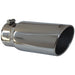 MBRP T5051 Exhaust Tail Pipe Tip 5 Inch O.D. Angled Rolled End 4 Inch Inlet 12 Inch Length T304 Stainless Steel MBRP - Truck Part Superstore