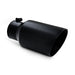 MBRP T5072BLK Black Coated Exhaust Tail Pipe Tip 6 Inch OD Dual Wall Angled 4 Inch Inlet 12 Inch Length MBRP - Truck Part Superstore
