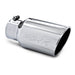 MBRP T5073 Exhaust Tail Pipe Tip 6 Inch O.D. Angled Rolled End 4 Inch Inlet 12 Inch Length T304 Stainless Steel MBRP - Truck Part Superstore