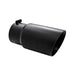 MBRP T5074BLK Exhaust Tip 6 Inch O.D. Dual Wall Angled 5 Inch Inlet 12 Inch Length-Black Finish MBRP - Truck Part Superstore