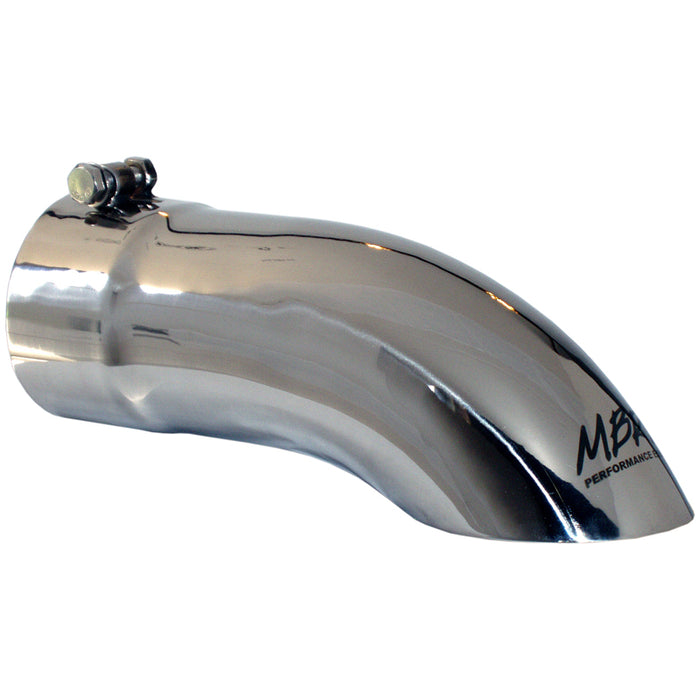 MBRP T5081 Exhaust Tail Pipe Tip 4 Inch O.D. Turn Down 4 Inch Inlet 12 Inch Length T304 Stainless Steel MBRP - Truck Part Superstore