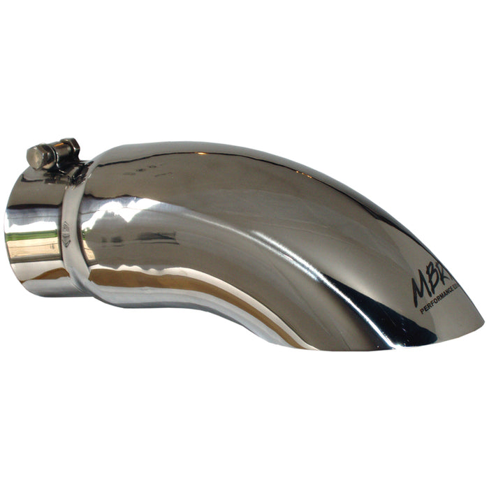 MBRP T5086 Exhaust Tail Pipe Tip 5 Inch O.D. Turn Down 4 Inch Inlet 14 Inch Length T304 Stainless Steel MBRP - Truck Part Superstore
