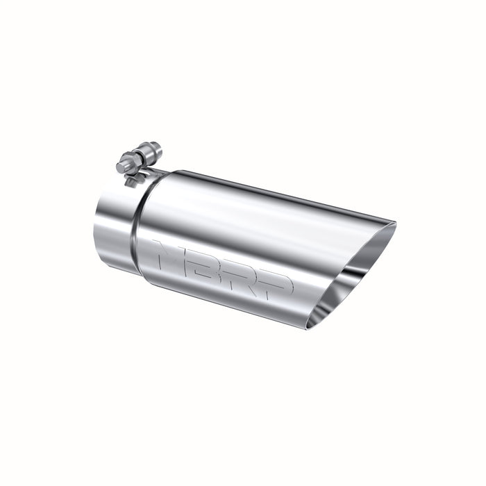 MBRP T5110 Exhaust Tip 4 Inch O.D. Dual Wall Angled 3 1/2 Inch Inlet 10 Inch Length T304 Stainless Steel MBRP - Truck Part Superstore