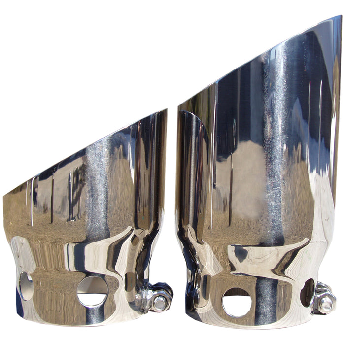MBRP T5111 4 Inch Inlet 5 Inch Tip Cover Set-6 3/4 Inch And 9 3/4 Inch Length T304 Stainless Steel MBRP - Truck Part Superstore