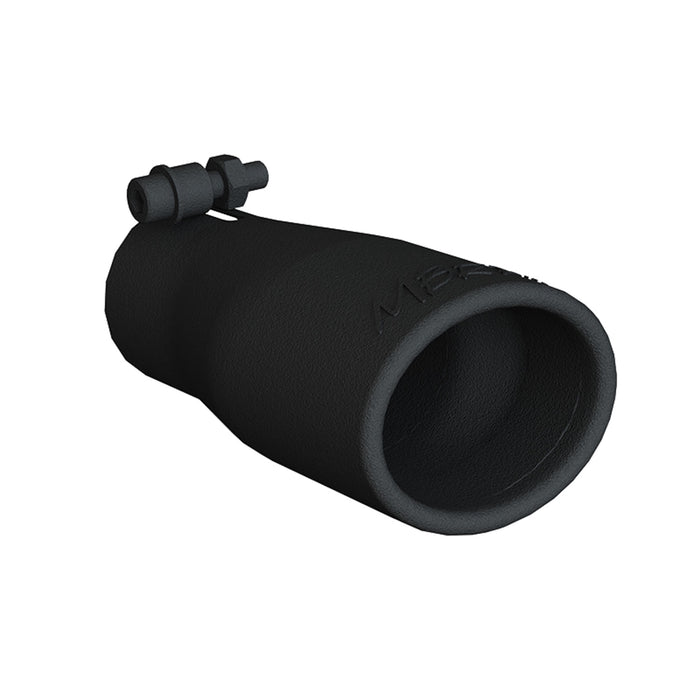 MBRP T5116BLK Exhaust Tip 3 3/4 Inch O.D. Oval 2.5 Inch Inlet 7 1/16 Inch Length Black MBRP - Truck Part Superstore