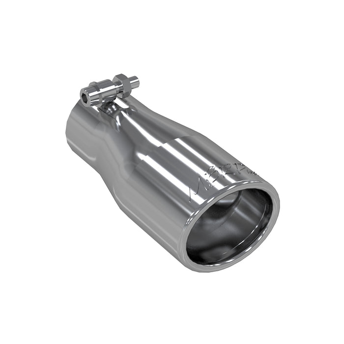 MBRP T5116 Exhaust Tip 3 3/4 Inch O.D. Oval 2.5 Inch Inlet 7 1/16 Inch Length T304 Stainless Steel MBRP - Truck Part Superstore