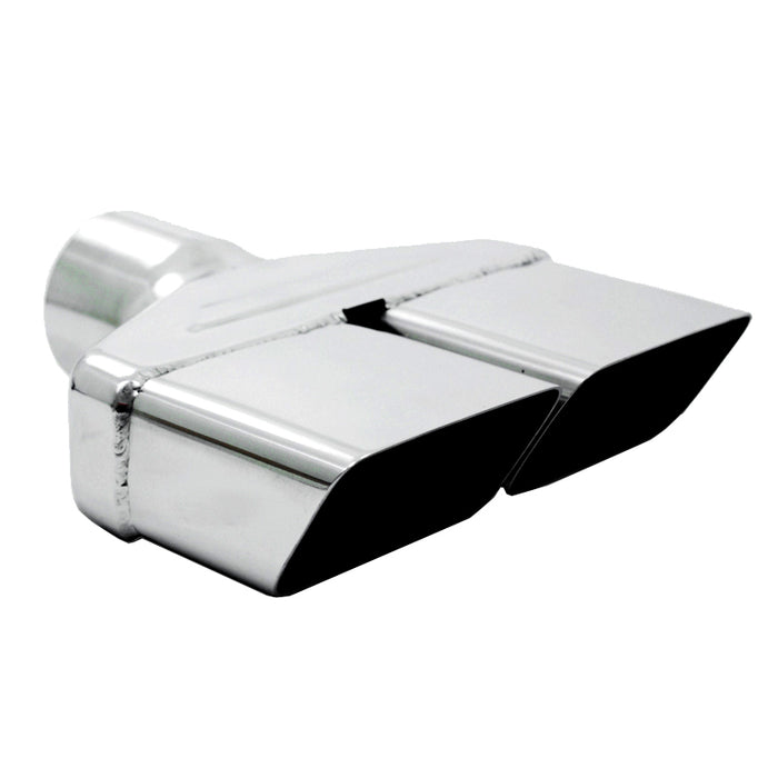 MBRP T5118 Exhaust Tip 8 x 2 1/2 Inch ID Rectangle 2 1/2 Inch O.D. Inlet 8 1/4 Inch Length T304 Stainless Steel MBRP - Truck Part Superstore