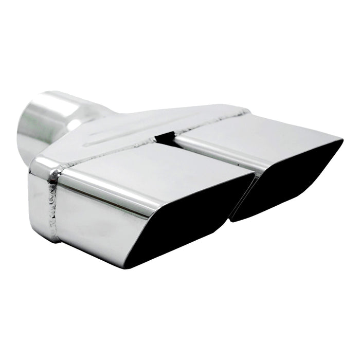 MBRP T5118 Exhaust Tip 8 x 2 1/2 Inch ID Rectangle 2 1/2 Inch O.D. Inlet 8 1/4 Inch Length T304 Stainless Steel MBRP - Truck Part Superstore