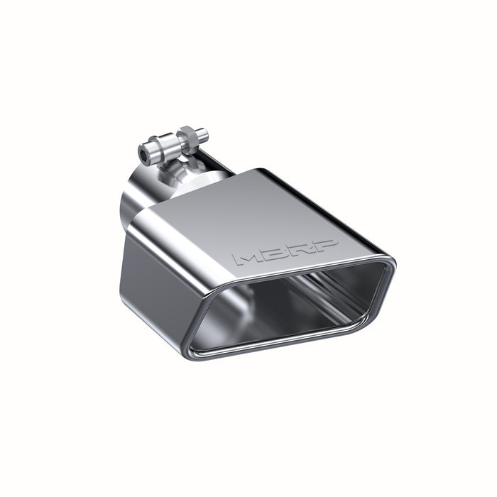 MBRP T5119 Exhaust Tip 4 3/4 Inch X 3 Inch ID Rectangle Angled Cut 3 Inch O.D. Inlet Driver Side 7 3/8 Inch Length T304 Stainless Steel MBRP - Truck Part Superstore