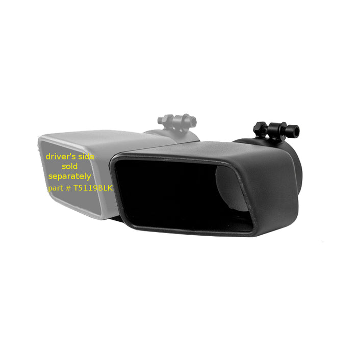 MBRP T5120BLK Exhaust Tip Rectangle Angled Cut Fits 3 Inch Systems Passenger Side MBRP - Truck Part Superstore