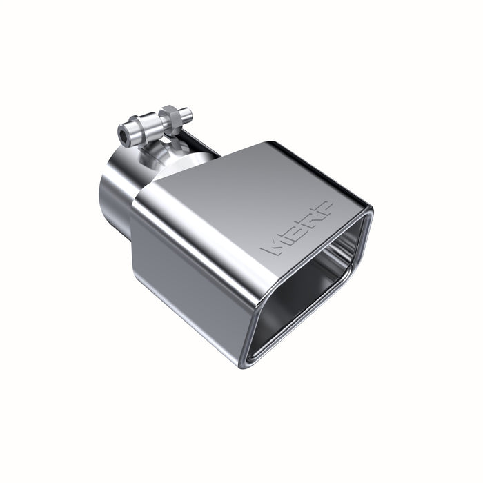 MBRP T5120 Exhaust Tip 4 3/4 Inch X 3 Inch ID Rectangle Angled Cut 3 Inch O.D. Inlet Passenger Side 7 3/8 Inch Length T304 Stainless Steel MBRP - Truck Part Superstore
