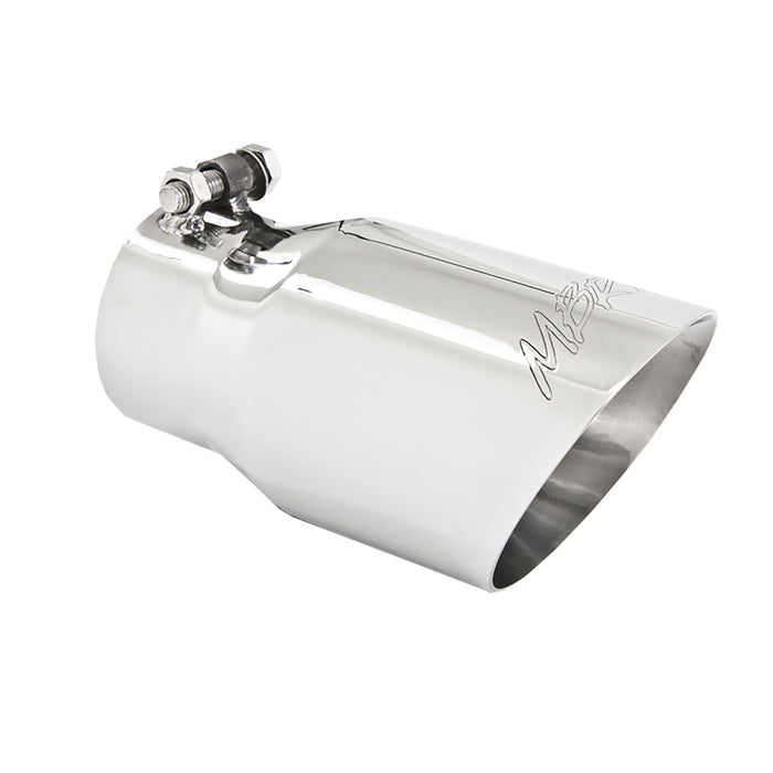 MBRP T5122 Exhaust Tip 4 Inch O.D. Dual Wall Angled Rolled End Fits Aluminized Steel 3 Inch Systems MBRP - Truck Part Superstore