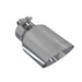 MBRP Exhaust T5123 Tip; 4in. O.D.; Dual Wall Angled; 2in. inlet; 8in. length; T304 Stainless Steel. - Truck Part Superstore