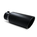 MBRP T5127BLK Exhaust Tip 7 Inch O.D. Rolled End 5 Inch Inlet 18 Inch Length Black Finish MBRP - Truck Part Superstore