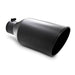 MBRP T5128BLK Exhaust Tip 8 Inch O.D. Rolled End 4 Inch Inlet 18 Inch Length Black Finish MBRP - Truck Part Superstore
