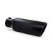 MBRP T5130BLK Exhaust Tip 6 Inch O.D. Rolled End 4 Inch Inlet 18 Inch Length Black Finish MBRP - Truck Part Superstore