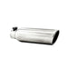 MBRP T5147 3.5 Inch OD 2.25 Inch Inlet 12 Inch Length Angled Cut Rolled End Clampless-No Weld T304 Stainless Steel MBRP - Truck Part Superstore