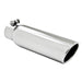 MBRP T5148 3.5 Inch OD 2.5 Inch Inlet 12 Inch Length Angled Cut Rolled End Clampless-No Weld T304 Stainless Steel MBRP - Truck Part Superstore