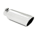 MBRP T5149 4 Inch OD 2.25 Inch Inlet 12 Inch Length Exhaust Tail Pipe Tip Angled Cut Rolled End Clampless No Weld T304 Stainless Steel MBRP - Truck Part Superstore