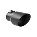 MBRP Exhaust T5151BLK Tip; 4.5in OD; 3in Inlet; 7.7in Length; Angled; BLK - Truck Part Superstore