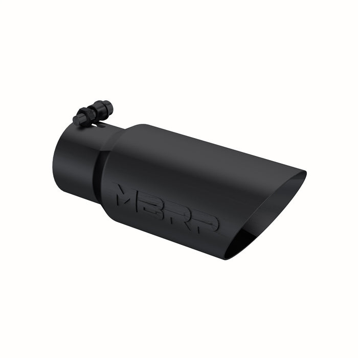 MBRP T5156BLK Exhaust Tip 4 Inch O.D. Dual Wall Angled 3 Inch Inlet 10 Inch Length Black MBRP - Truck Part Superstore